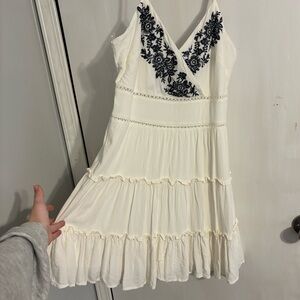 Trixxi Blue and White Mini Dress